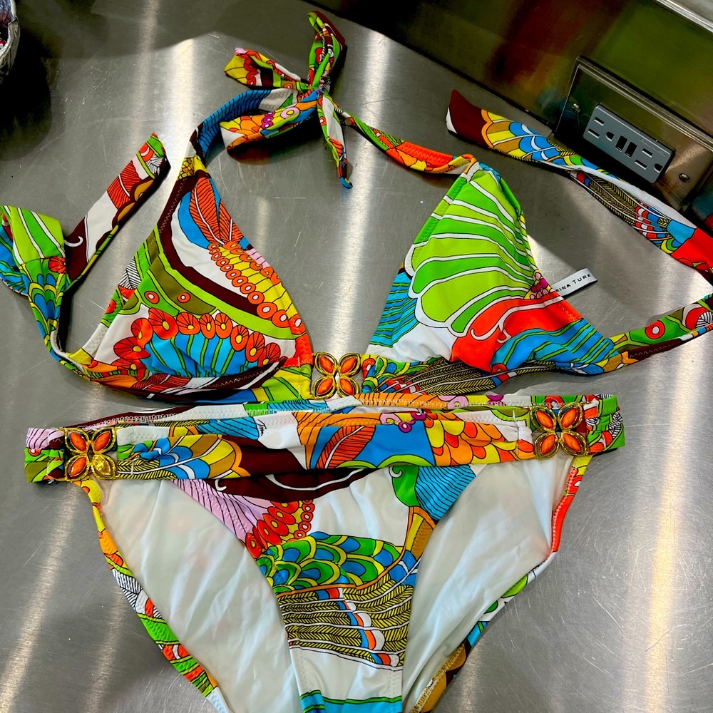 Trina Turk 2 piece bathing suit.